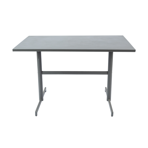 Mesa plegable rectangular de metal de 117 * 70 cm